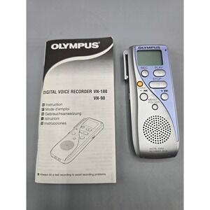 Olympus VN-90 Digital Voice Recorder Silver Handheld Dictation Machine Manual